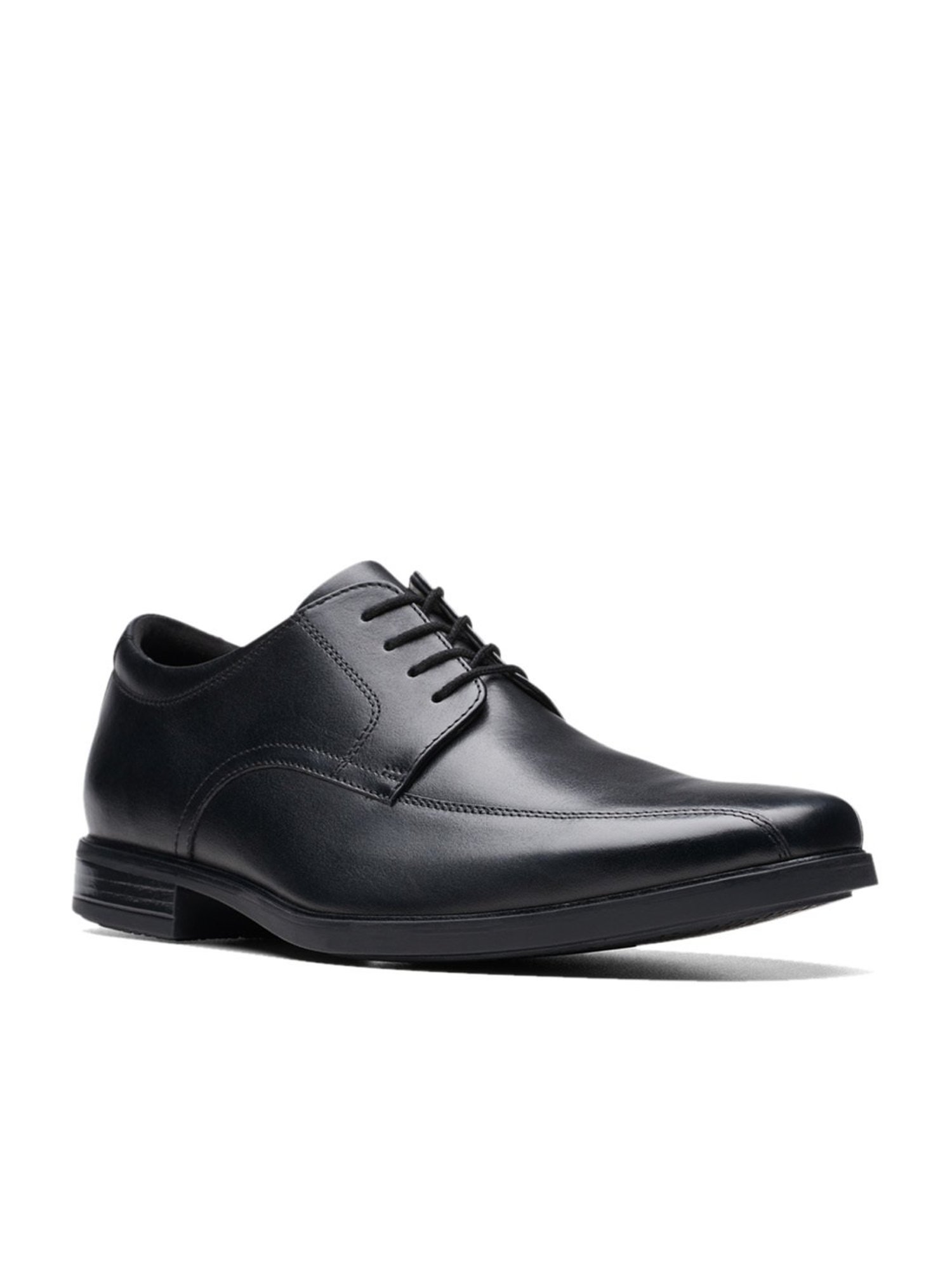 Clarks Men's Howard Over Black Derby Shoes