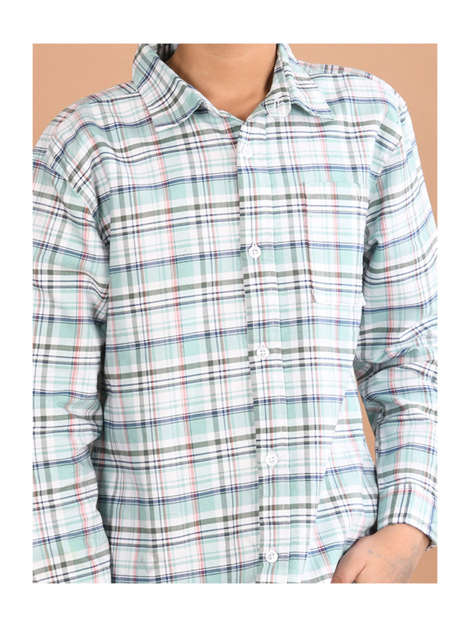 LilPicks Kids Multicolor Checks Full Sleeves Shirt