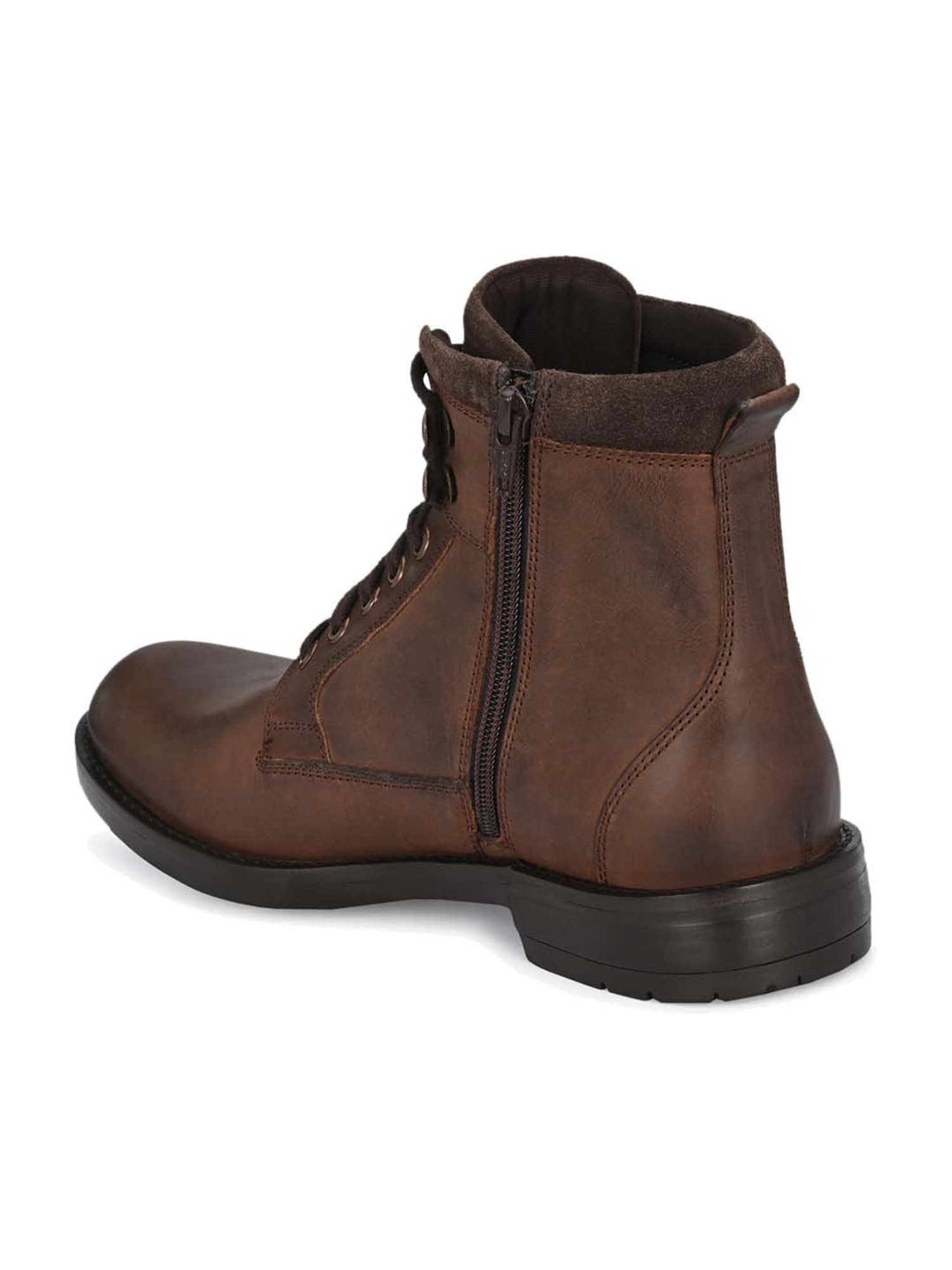 Delize Men's Brown Derby Boots