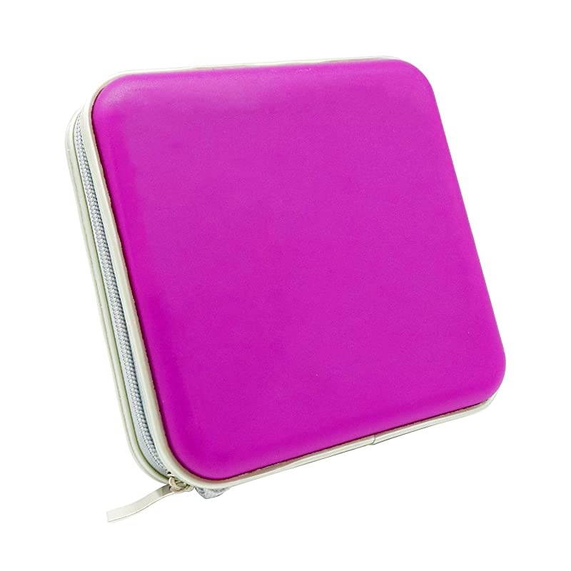 30 Capaity CD/DVD Storage Case DVD Holder Portable DVD Case for Car Trip CD/DVD Collection Kids Pink