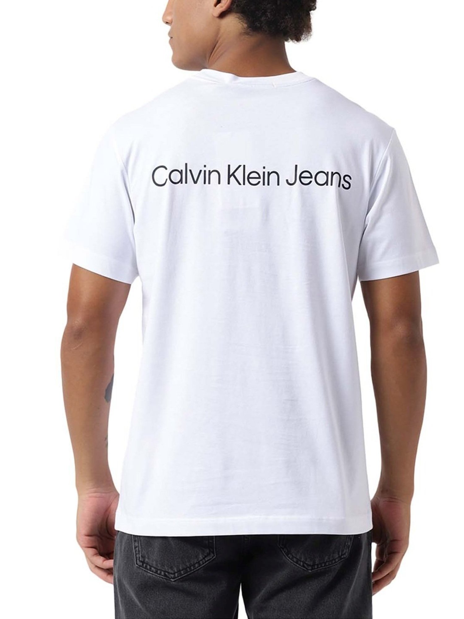 Calvin Klein Jeans Bright White Logo Boxy Fit T-Shirt