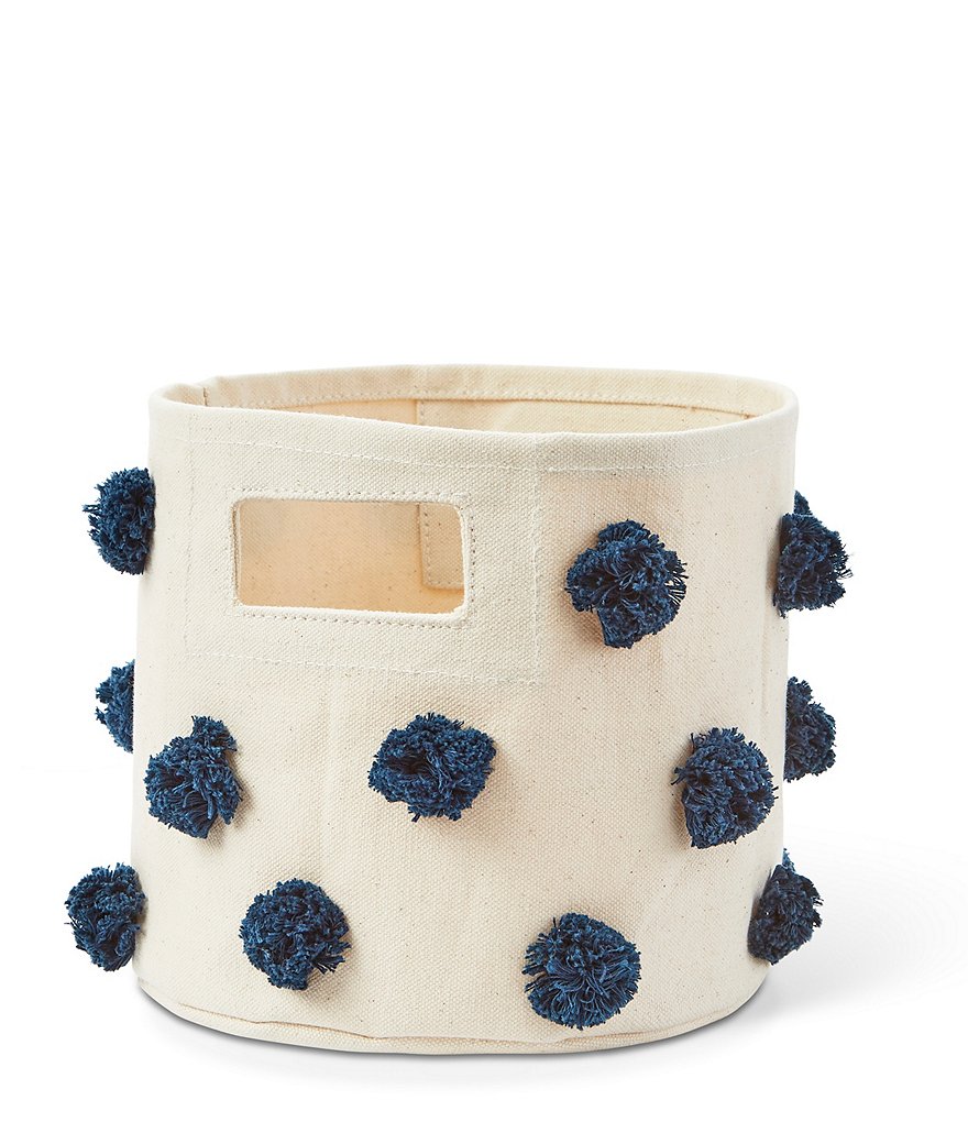 Edgehill Collection Hand-Woven Rattan Market Basket