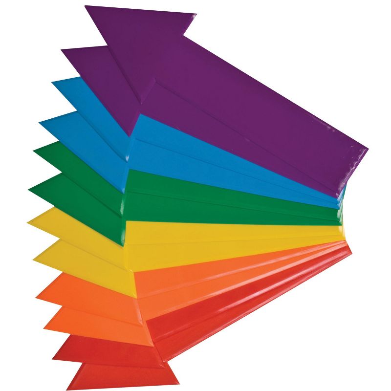 Champion Sports Directional Arrow Set, 16 x 4 Inches, Poly, 6-Color, set of 12