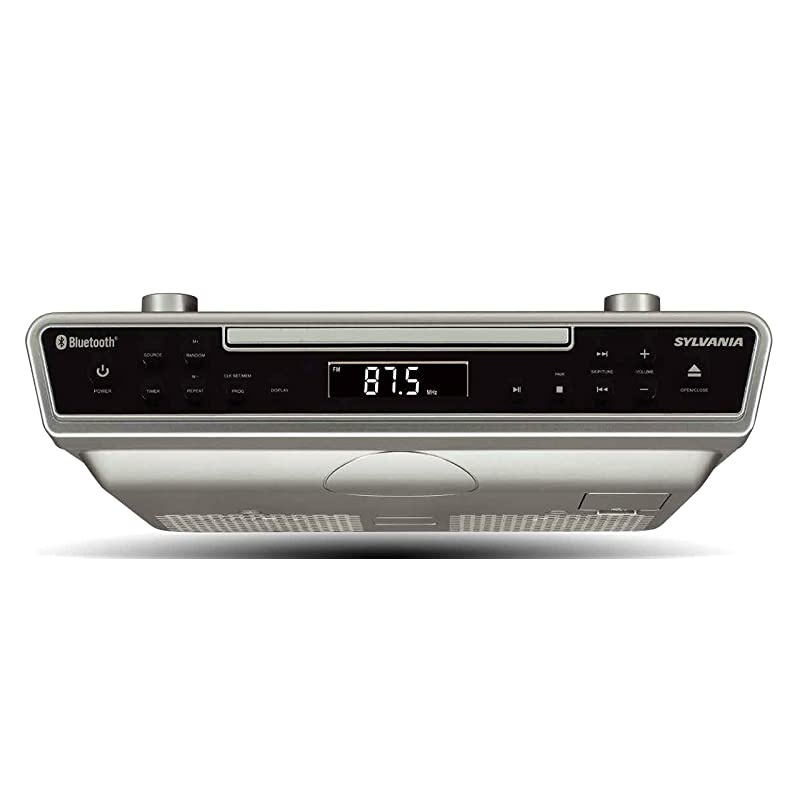 SKCR2713 Under Counter CD Player with Radio and Bluetooth Silver