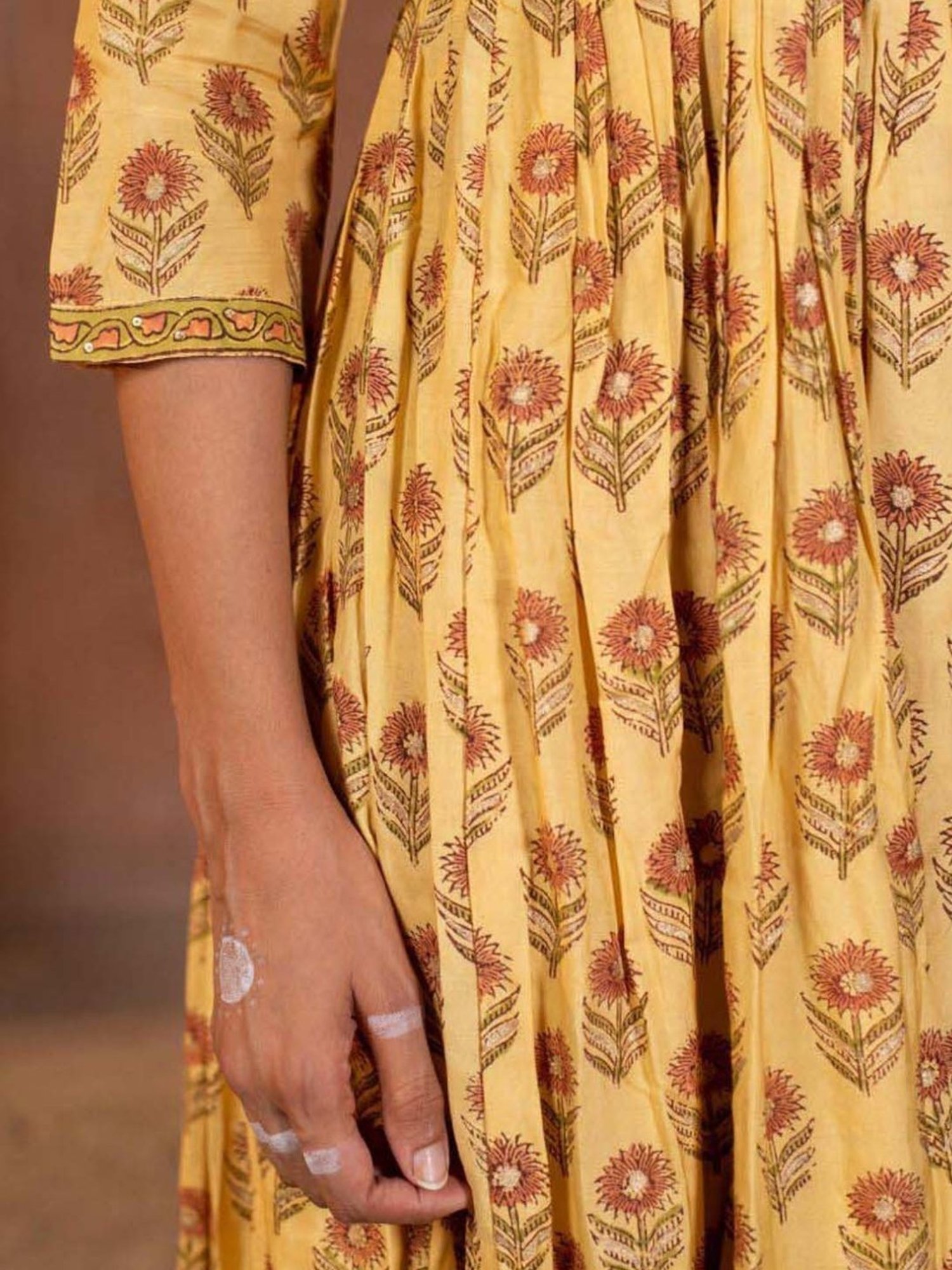 Prakriti Jaipur Yellow Chaashini Kamakshi Anarkali Kurta