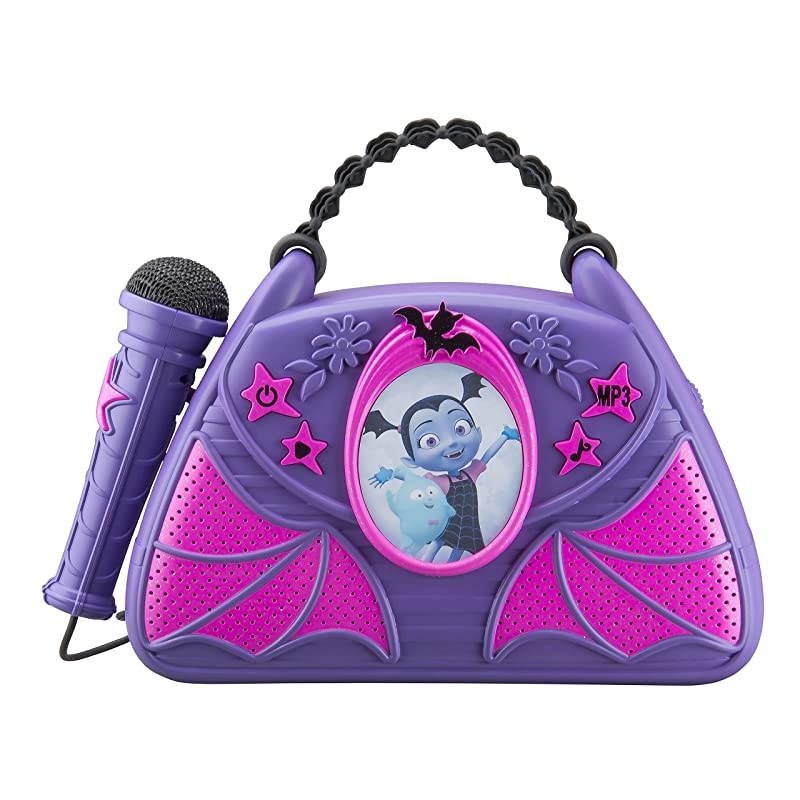 Sing Along Boombox with Real Working Microphone Built in Music and Can Connect to MP3 Player for Halloween
