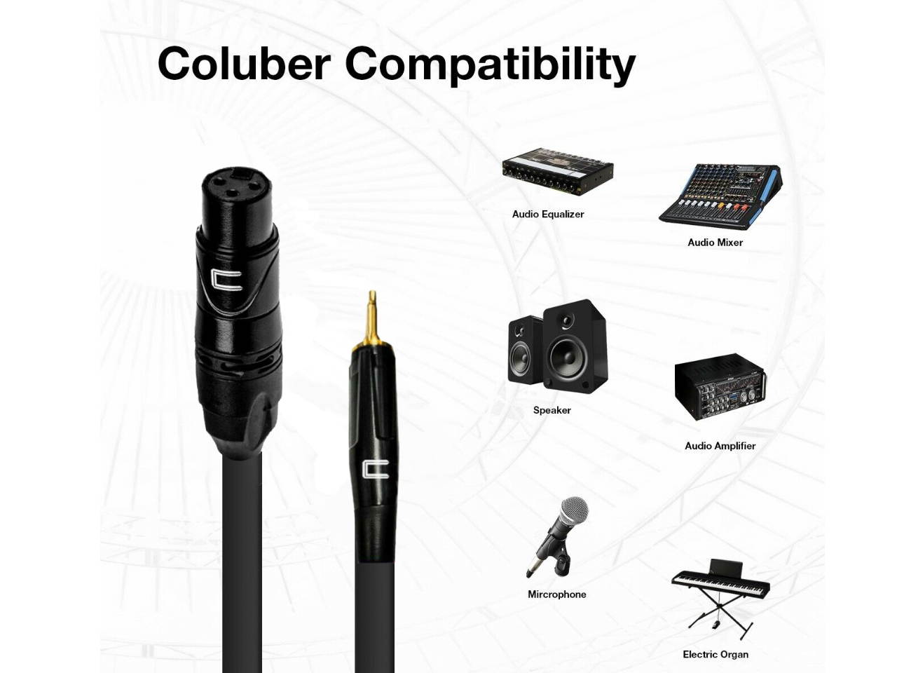 3-Pin XLR Female to 3.5 mm TS Male Unbalanced Mono Cable - Custom Length, Color