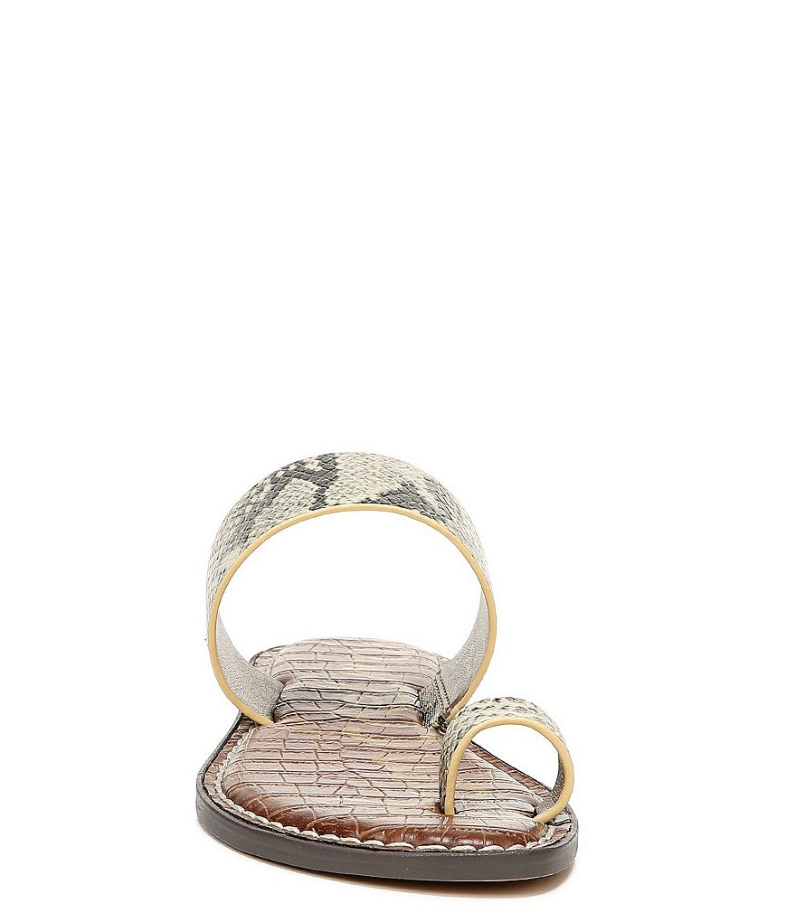 Sam Edelman Gorgene Snake Print Toe Ring Sandals