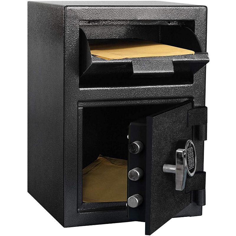 Templeton Safes Standard Depository Safe with Electronic Keypad and Key Backup, 1.12 CBF, Black