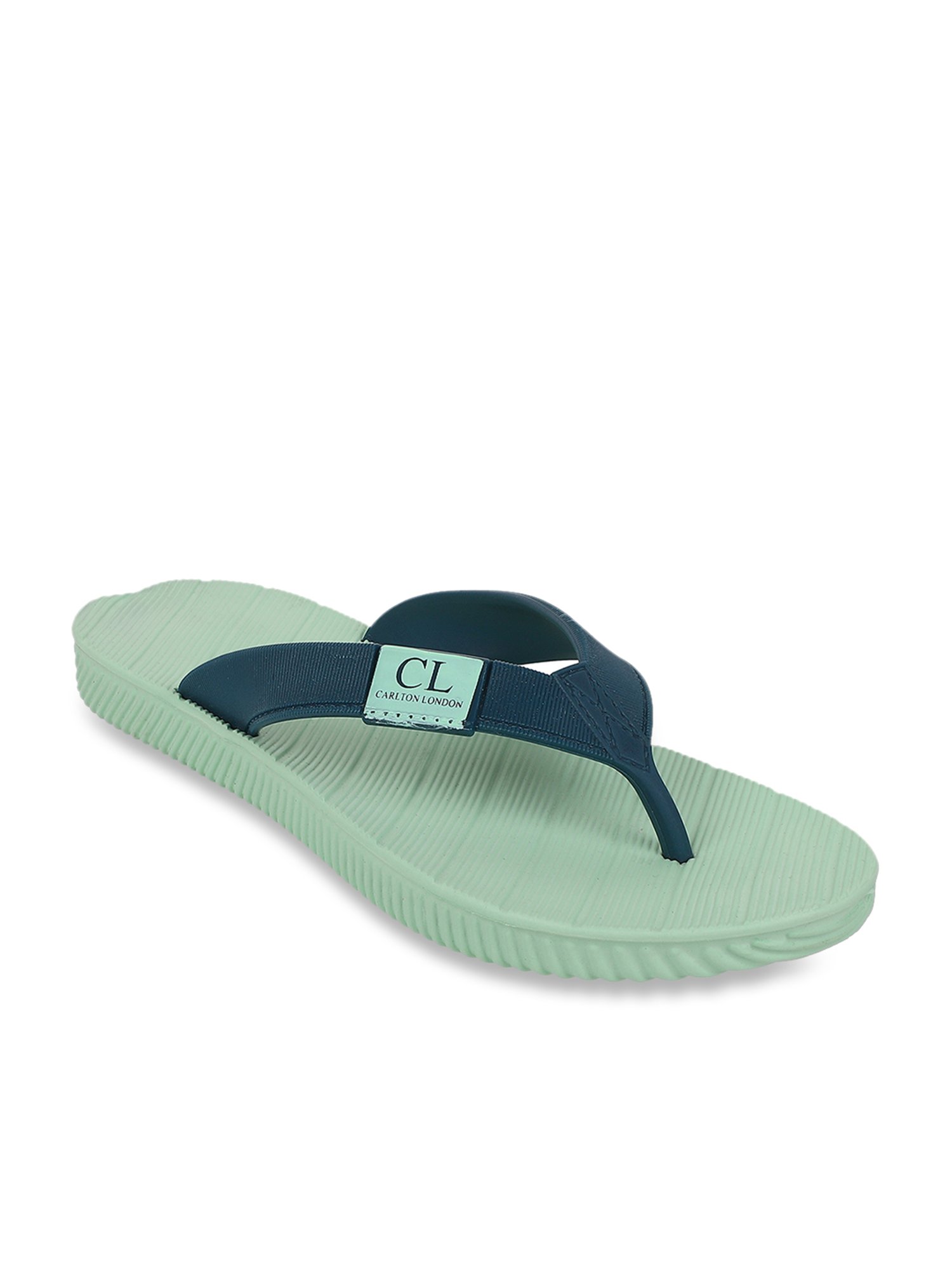 Carlton London Women's Pista Green Flip Flops