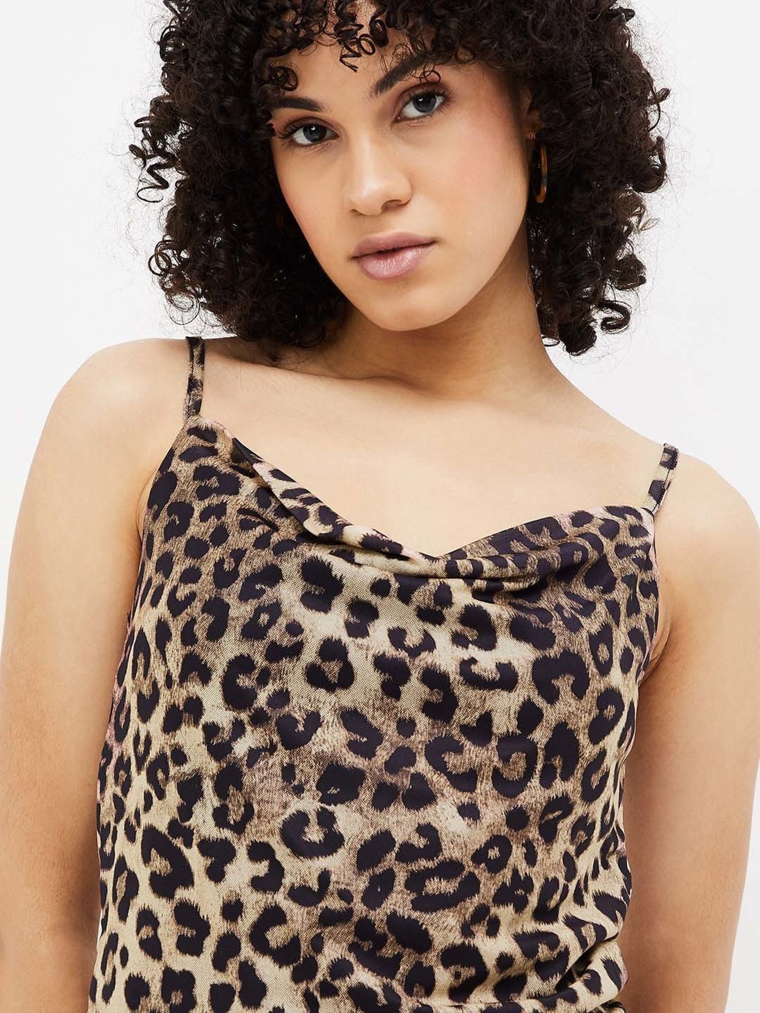 Ginger by Lifestyle Brown Printed Crop Top