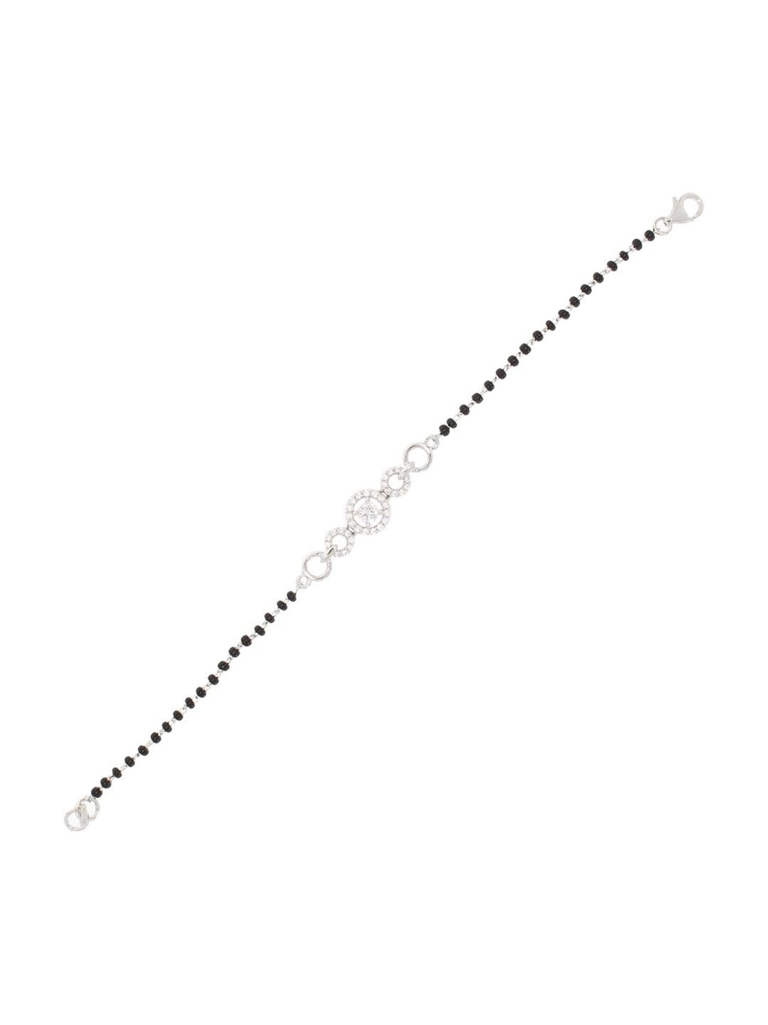 Anayra 92.5 Sterling Silver Mangalsutra Bracelet for Women