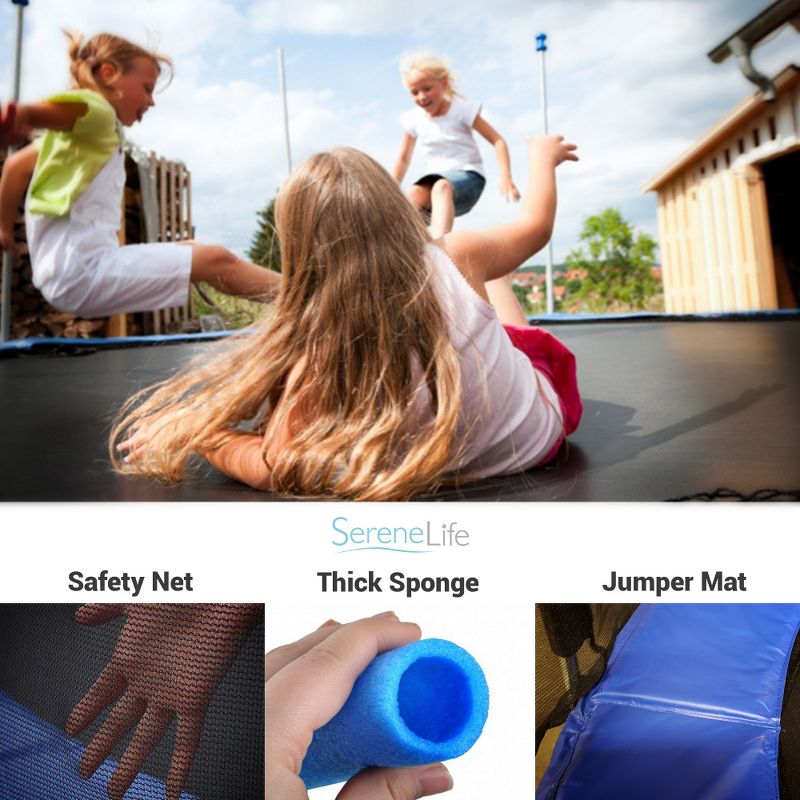 JumpSport SureStep Removable 2-Step Trampoline Safety Ladder - Easy to Attach