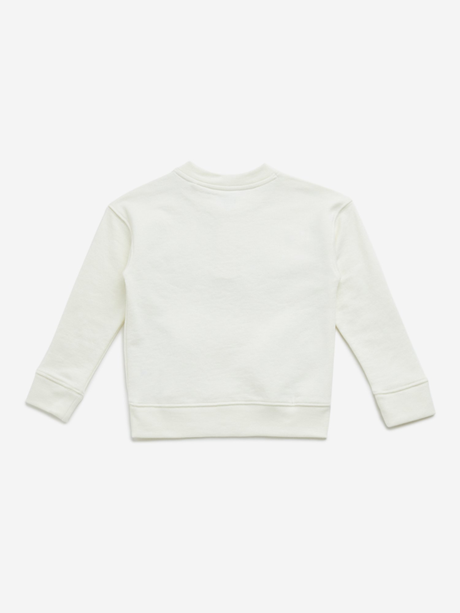 HOP Kids by Westside White Embossed Sweatshirt