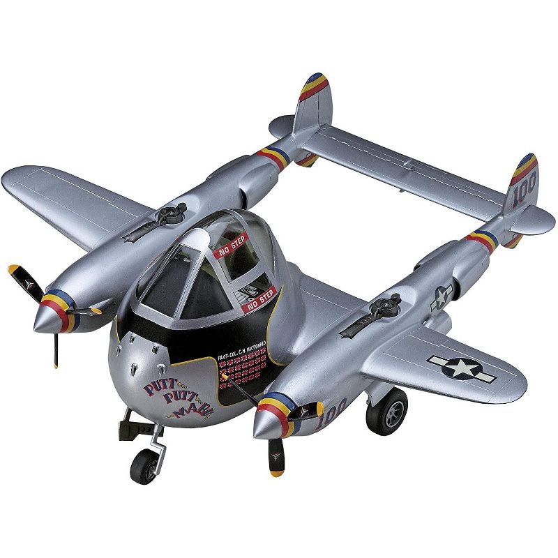 Hasegawa Eggplane Series 60136 Egg Plane P-38 Lightning Aircraft Model Kit