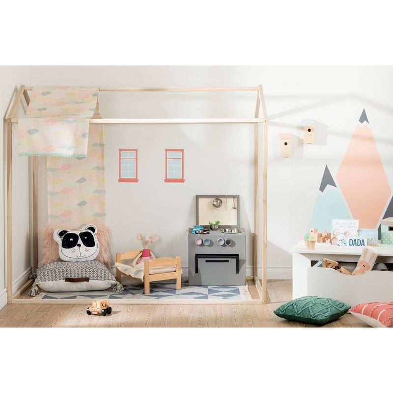 Sweedi House Bed -   Natural Poplar  - South Shore