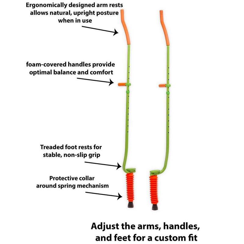HearthSong Jump2It Adjustable Ergonomic Bouncy Pogo Stilts for Kids