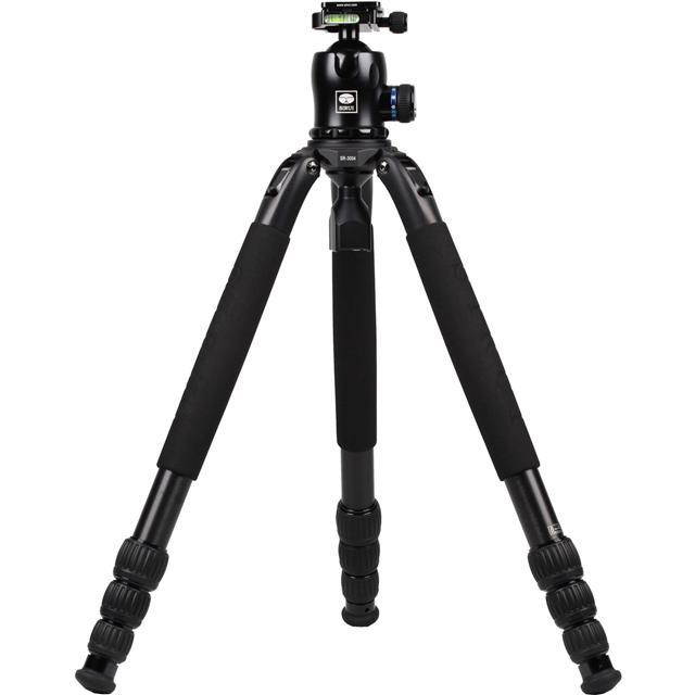Sirui SR-3004 SR Series Professional 4-Section Aluminum Tripod, 55 lb Capacity