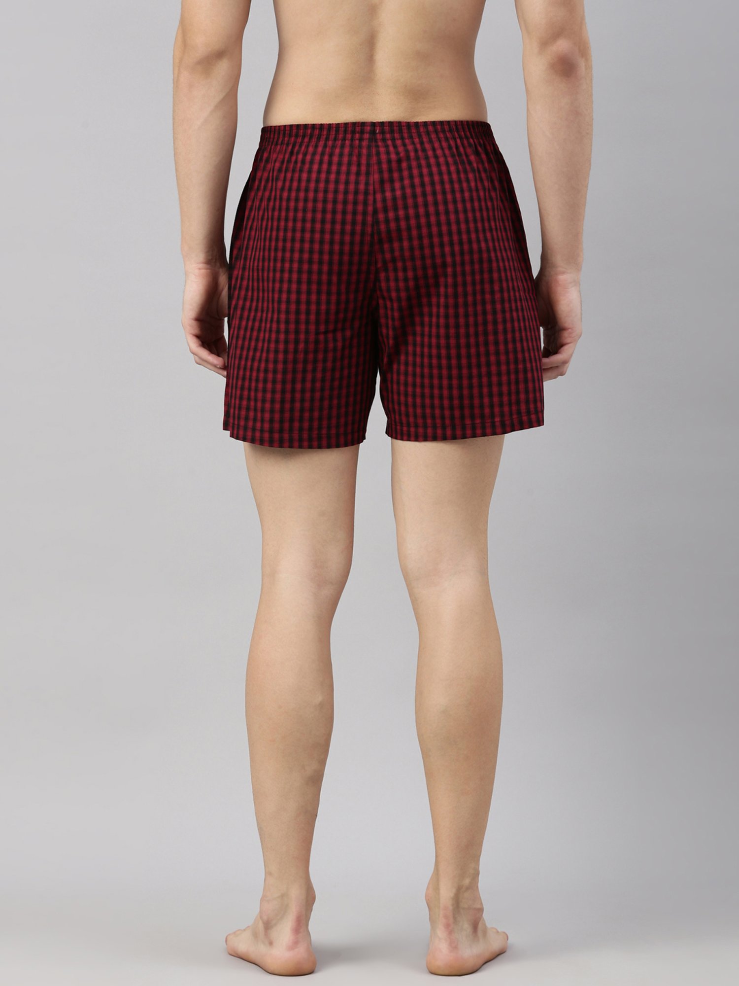 DIXCY SCOTT MAXIMUS Multi Cotton Regular Fit Checks Boxers - Pack Of 2