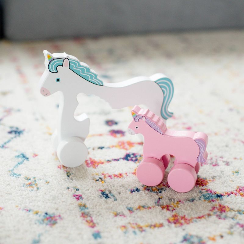 Big and Little Push/Pull Toddler Unicorn Toy