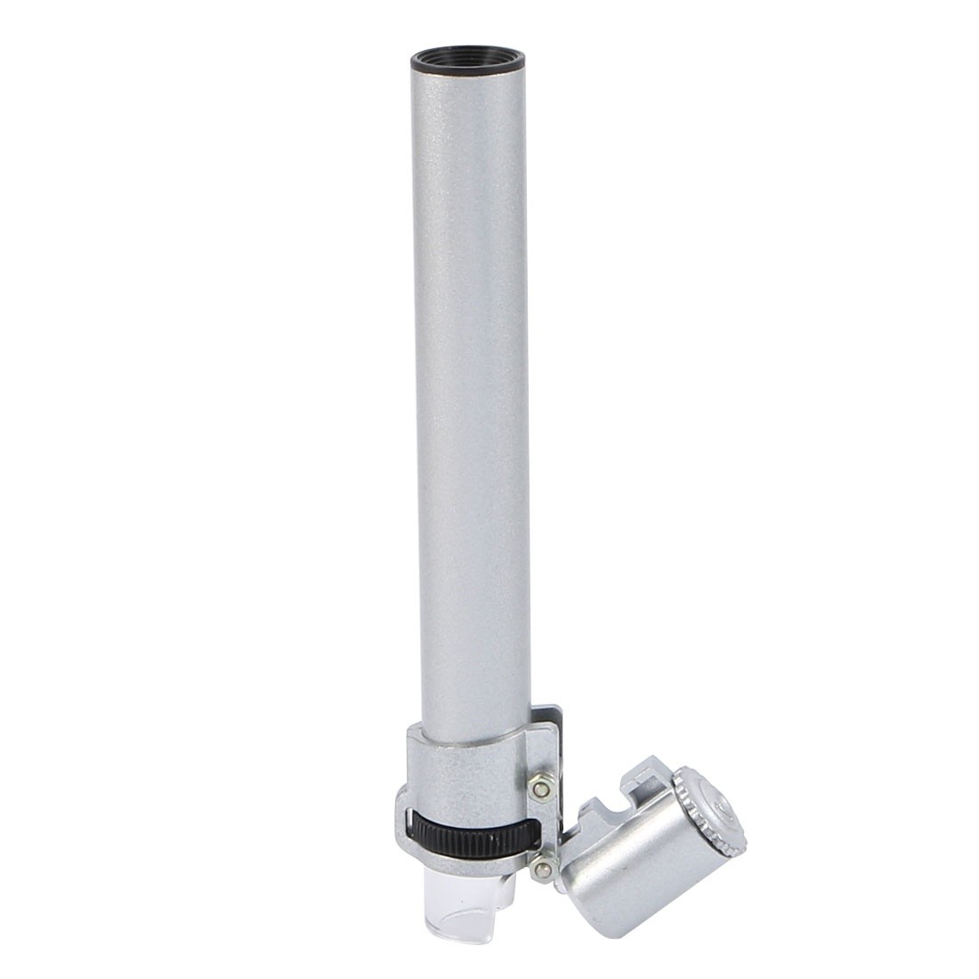 Microscope 2 LED Light 100X Illuminated Magnifier Magnifying Glass Silver Tone Pen Type Microscope