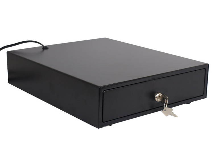 Angel POS 12" Compact Portable Automatic Cash Drawer 24V Register Deposit Money Box