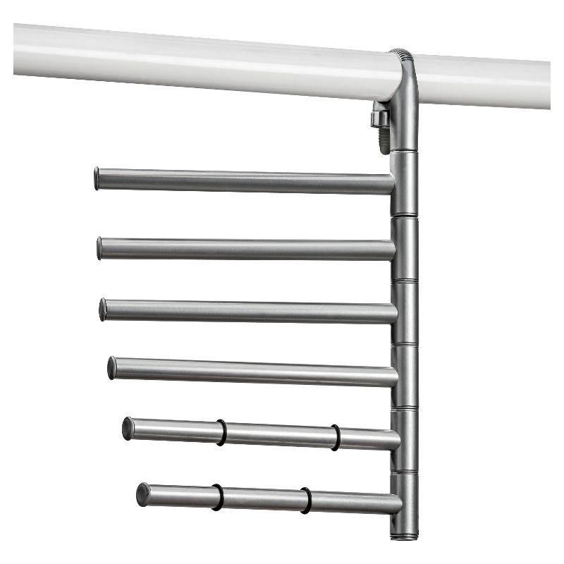 StorageWorks 2+2 Shelves Hanging Closet Organizer Gray