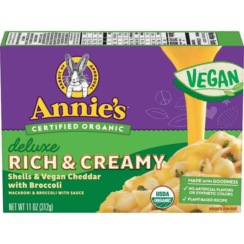 Annies Vegan Deluxe Cheddar and Broccoli - 11oz