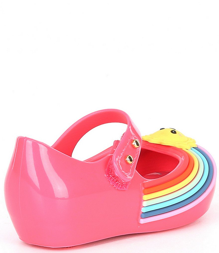 Mini Melissa Girl's Mini Ultra Girl Sunny Day Peep Toe Mary Janes (Infant)