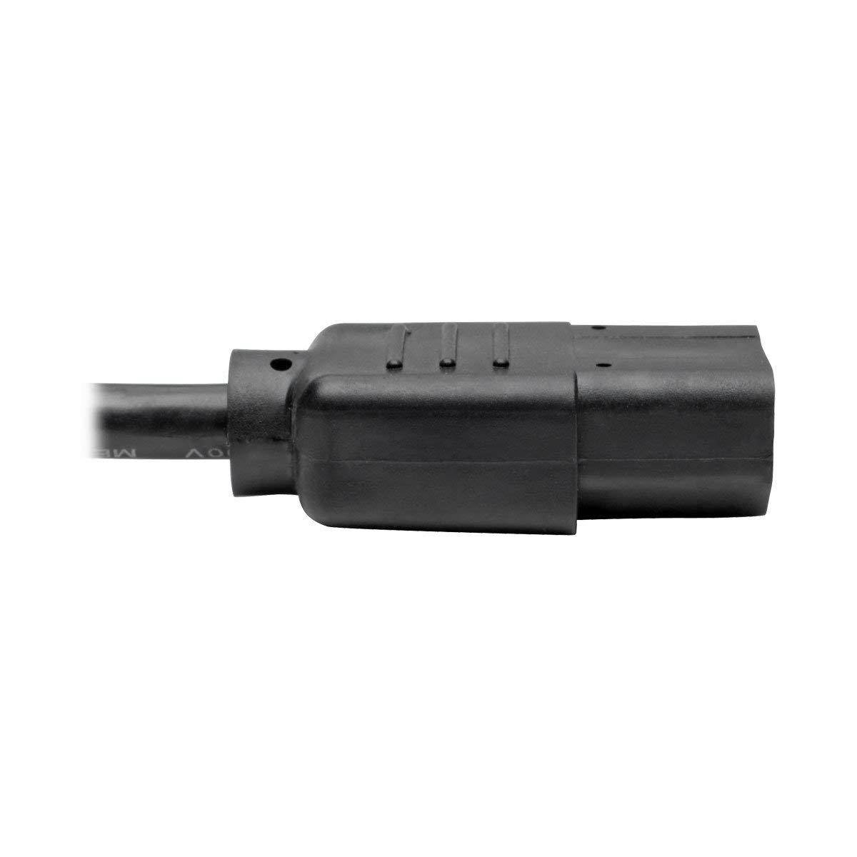 Tripp Lite Standard Computer Power Cord 10A,18AWG (NEMA 5-15P to IEC-320-C13) 15-ft.(P006-015)