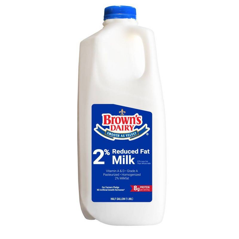 Brown's 2% Milk - 0.5gal
