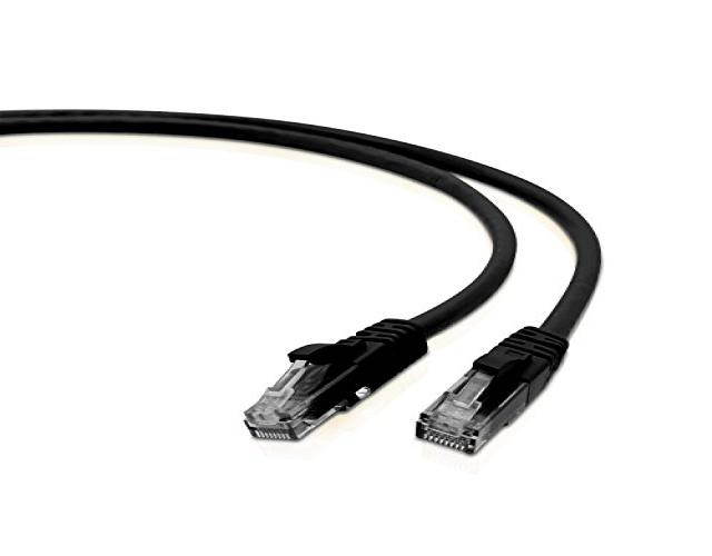 V7 3' Cat6 Snagless Molded Network Patch Cable RJ 45 M/M, Black (V7N2C6-03F-BLKS)