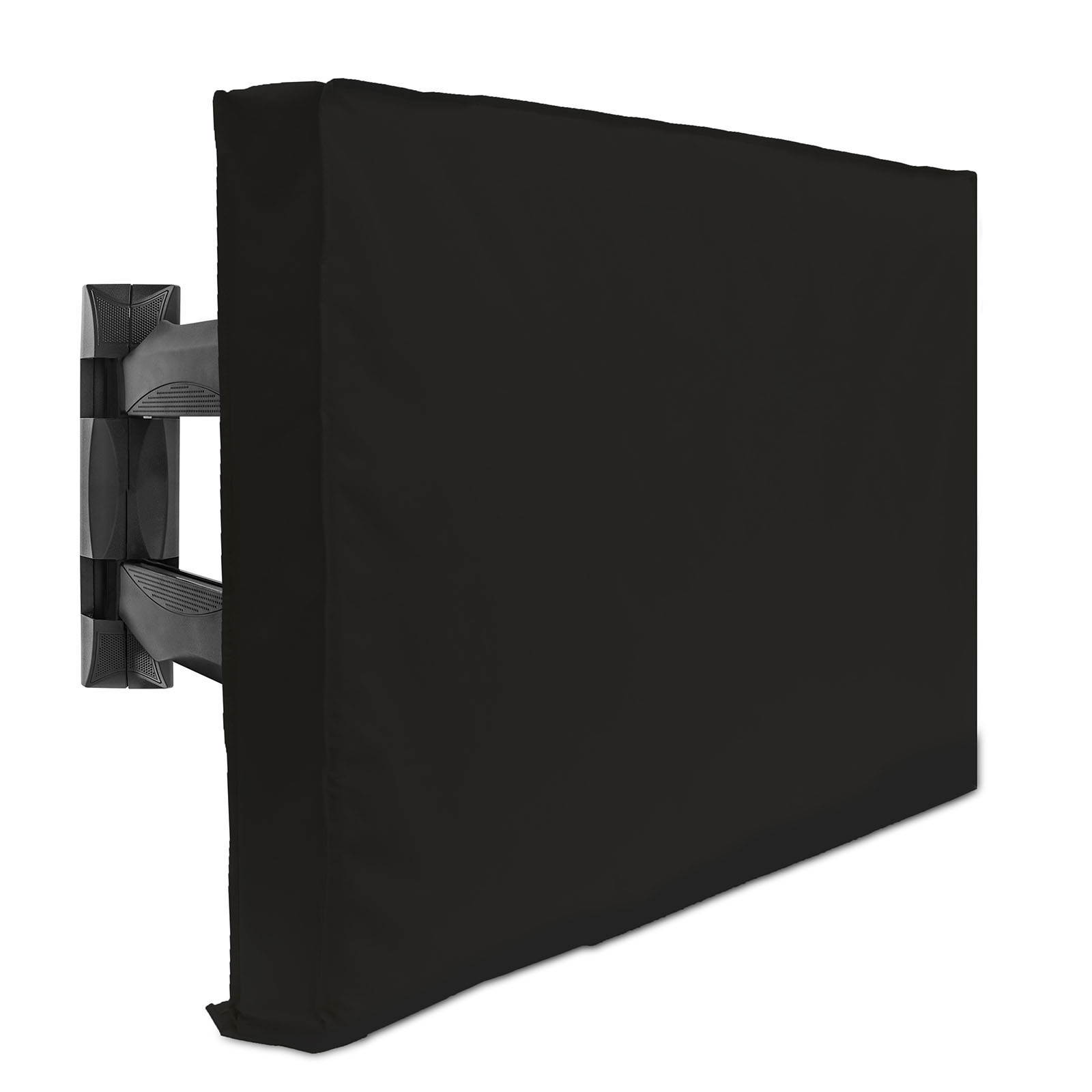 Outdoor TV Cover - 32" Model For 30" - 34" Flat Screens - Slim Fit - Weatherproof Weather Dust Resistant Television Protector - Black