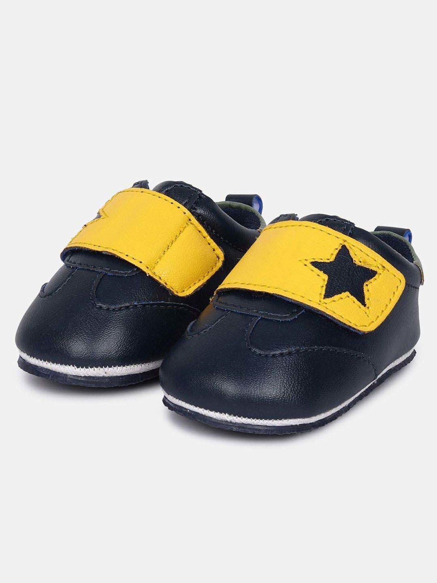 MINIKLUB Boys Navy & Yellow Party & Club Wear Shoe