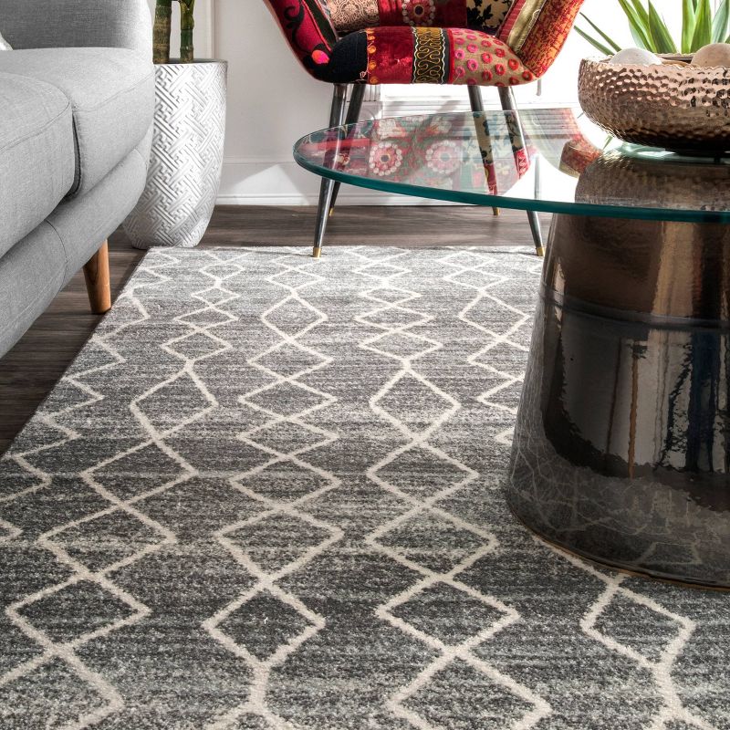 Sterling Gray Solid Loomed Area Rug - (4'x6') - nuLOOM