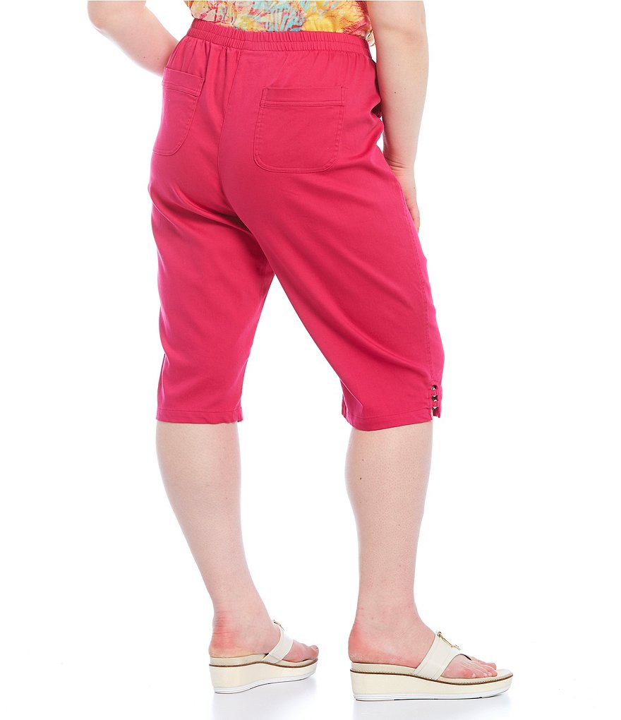 Vince Camuto Plus Size Tencel Drawstring Shorts