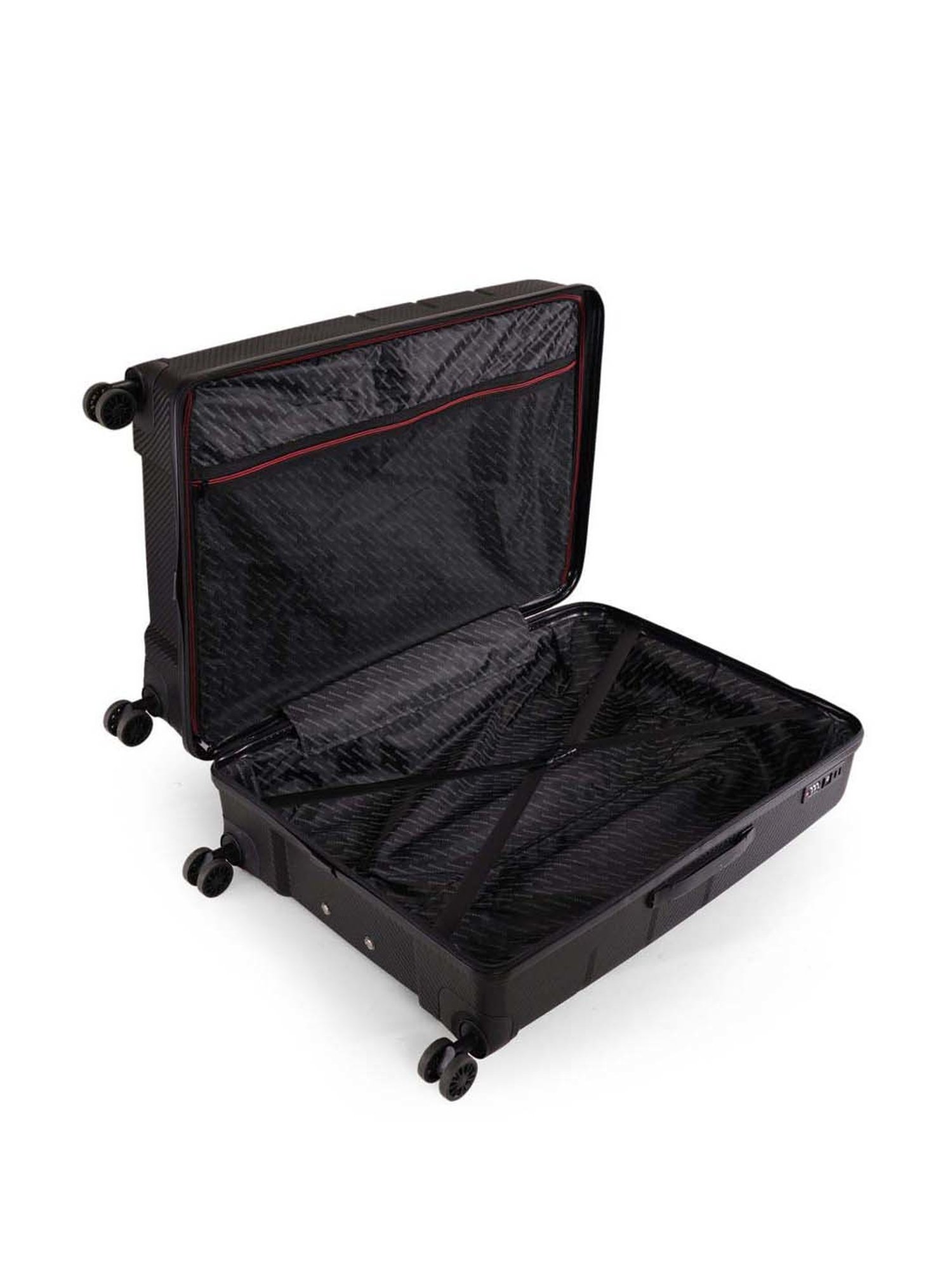 Swiss Brand Matterhorn Black Large Hard Trolley Bag - 29 cm