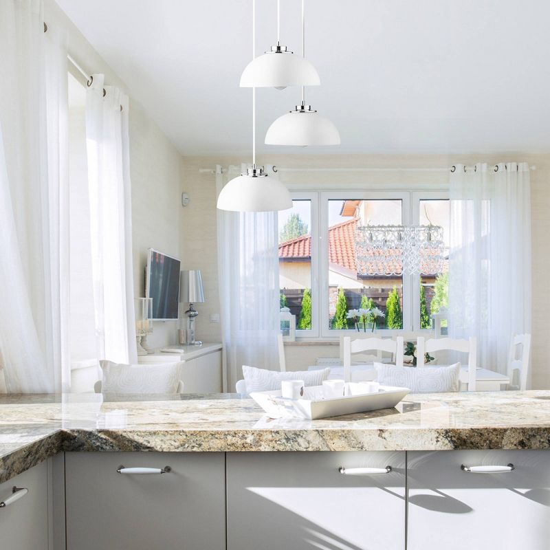 Tribeca Cascading Pendant Light White - Globe Electric