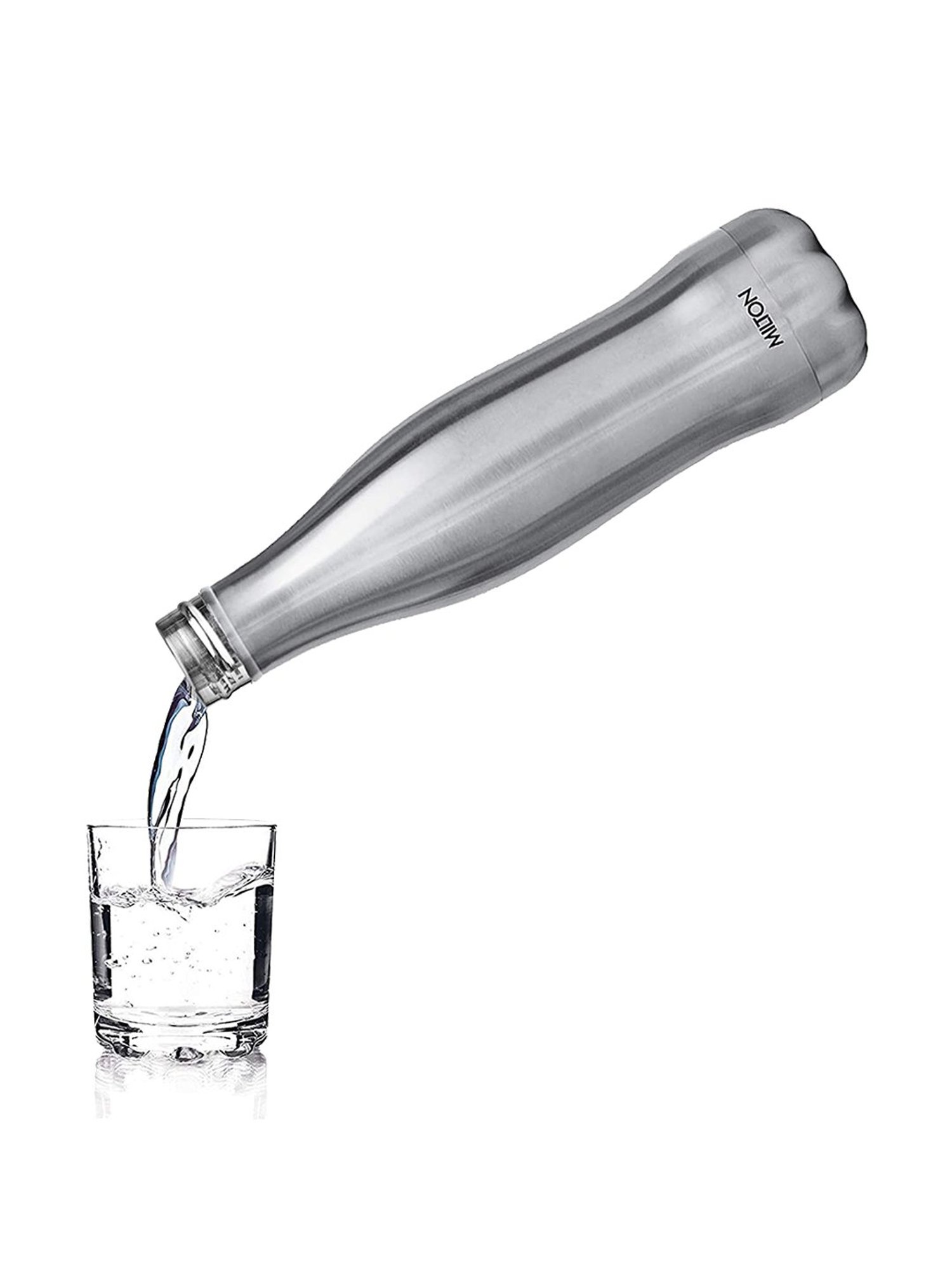 Milton Silver Thermosteel Hot & Cold Vacuum Insulated Water Bottle - 420 ml