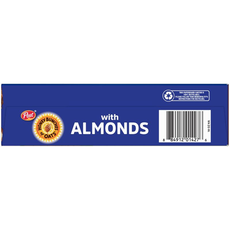 Honey Bunches With Almonds Breakfast Cereal - 18oz - Post