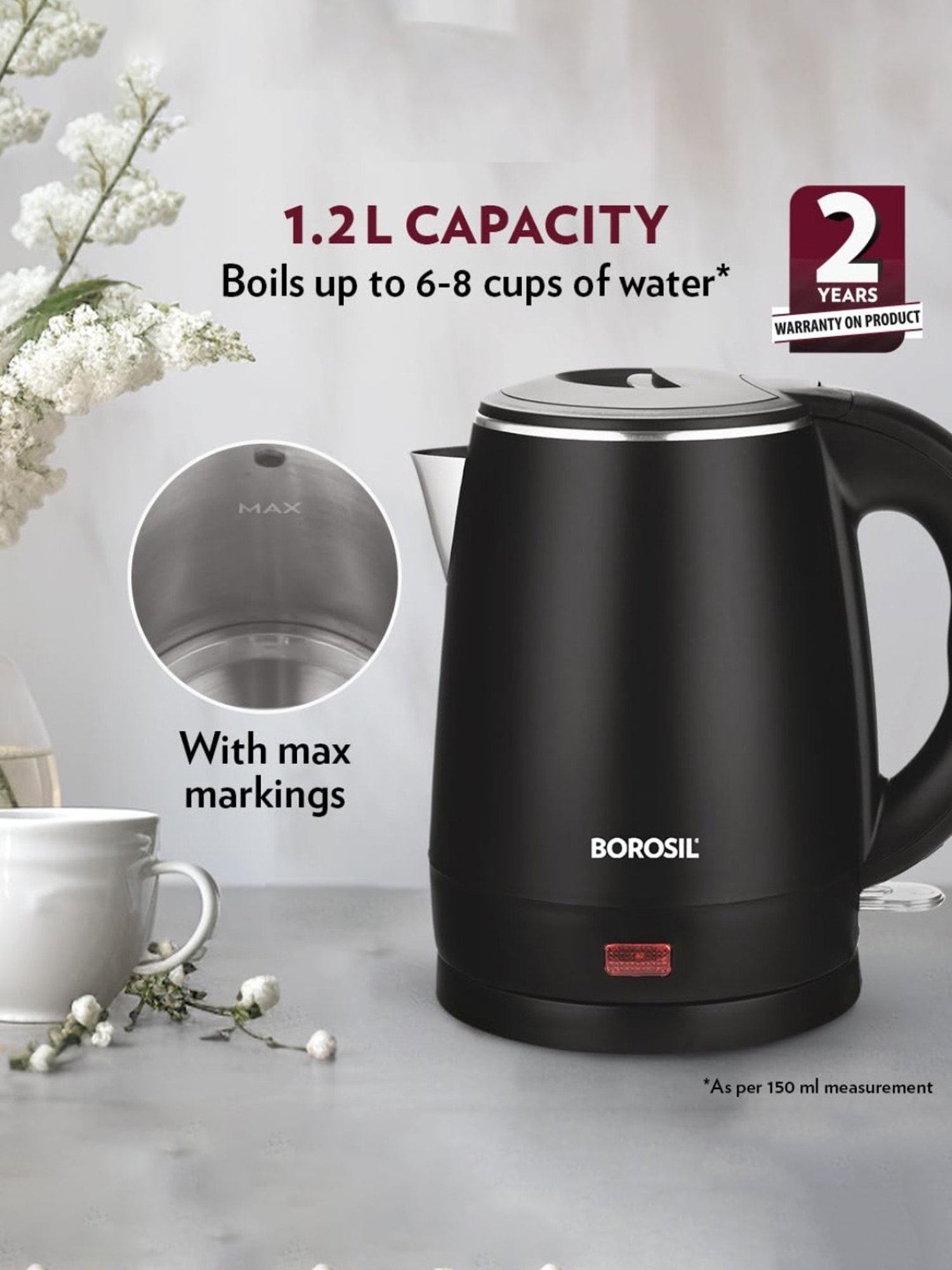 Pigeon by Stovekraft Swift Multi Cook Kettle 1.5L (Blue)