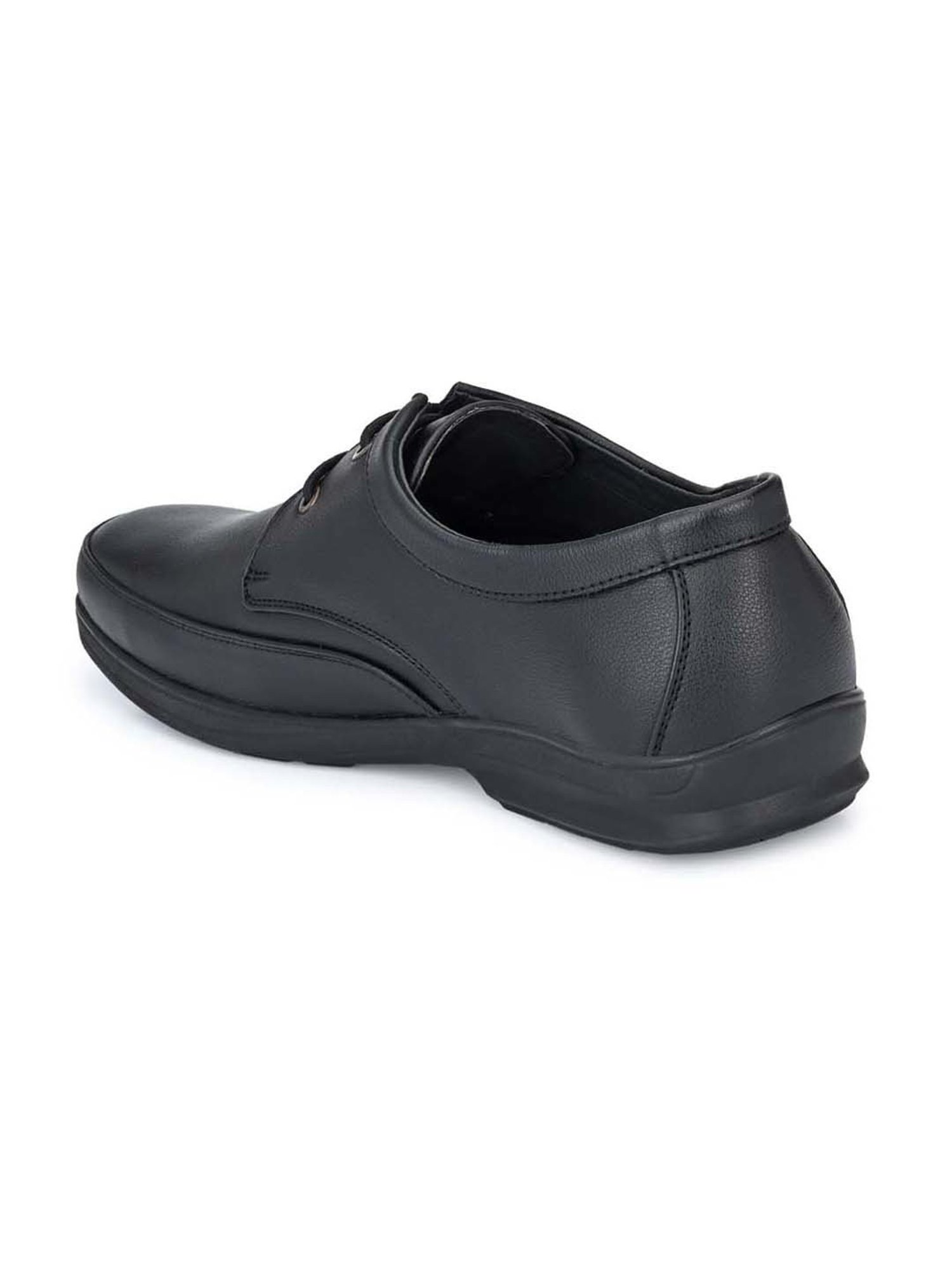 Eego Italy Men's Black Derby Shoes