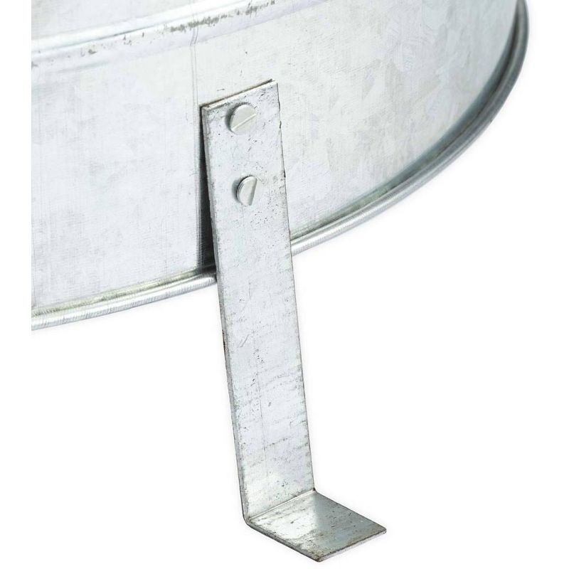 Plow & Hearth - Galvanized Metal Garden Incinerator Can - Made from Durable 28-Gauge Metal