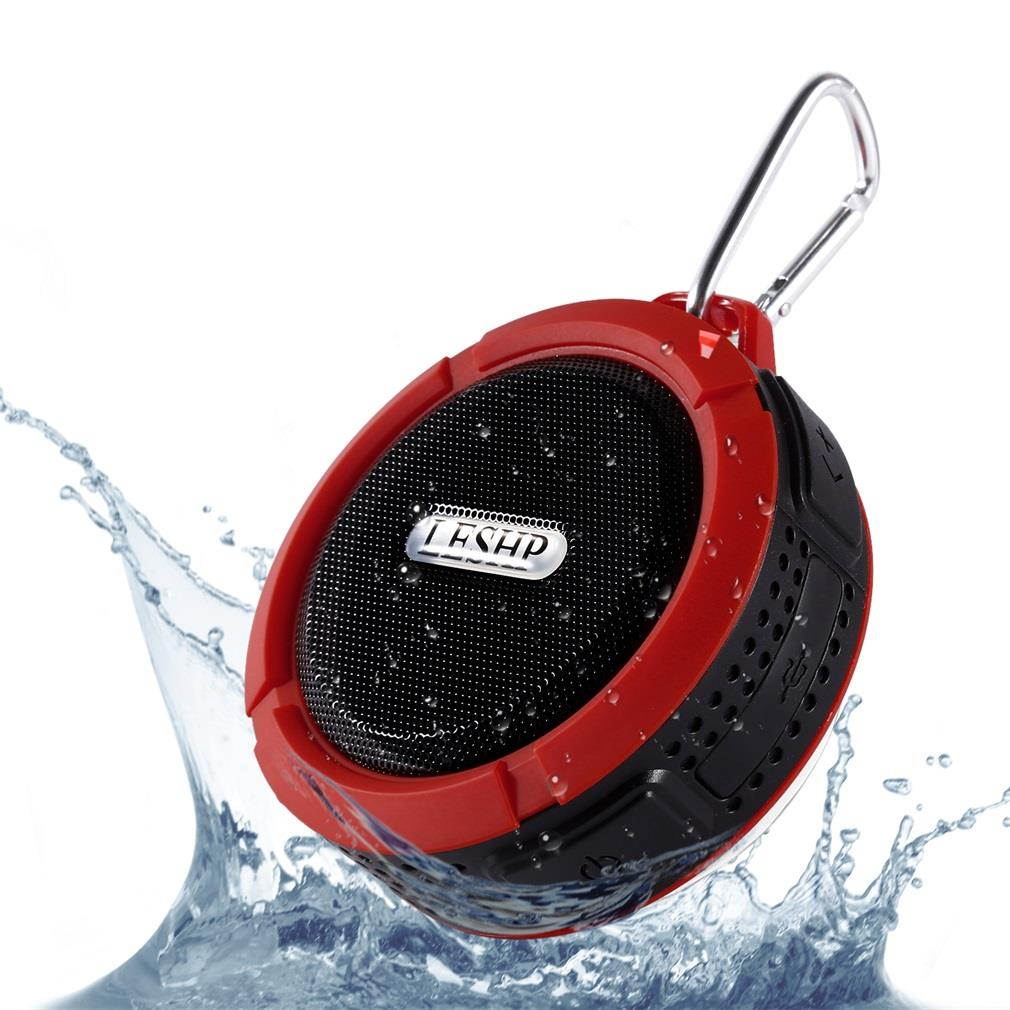 LESHP C6  Wireless Bluetooth Speaker With Calls Handsfree and Suction Cup