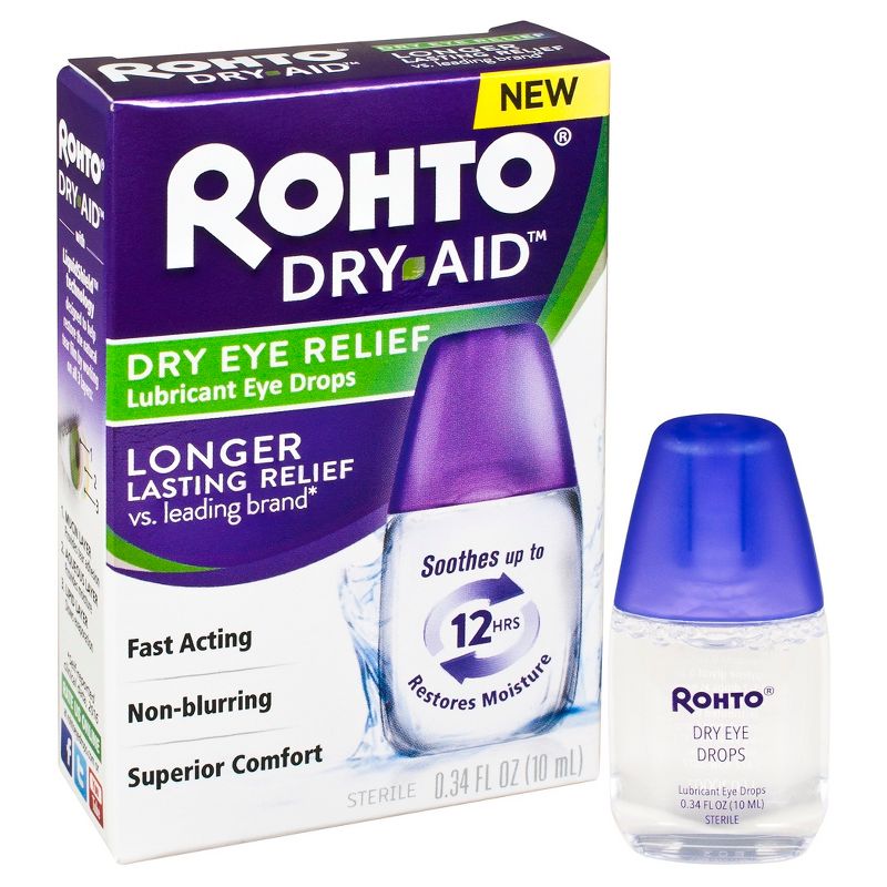 Rohto Dry Aid Lubricant Eye Drops - 10 ml