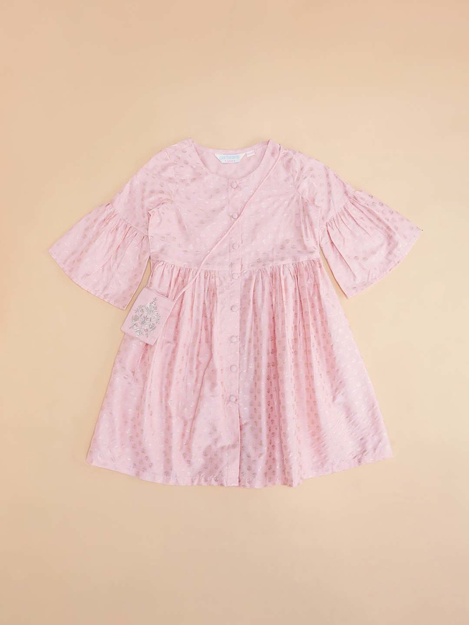 Akkriti by Pantaloons Kids Creole Pink Printed Dress