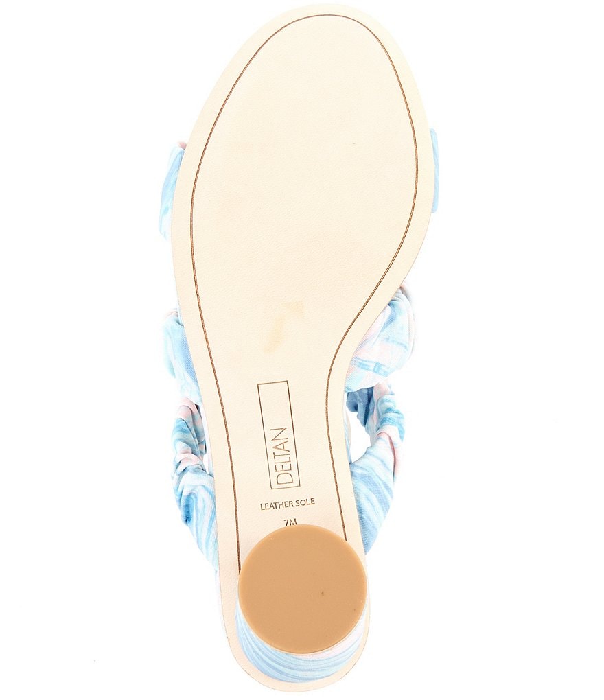 Deltan Colette Printed Three Band Dress Mules