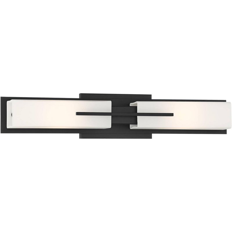 Possini Euro Design Possini Euro Midtown 23 1/2"W Black Bath Bar Light Fixture