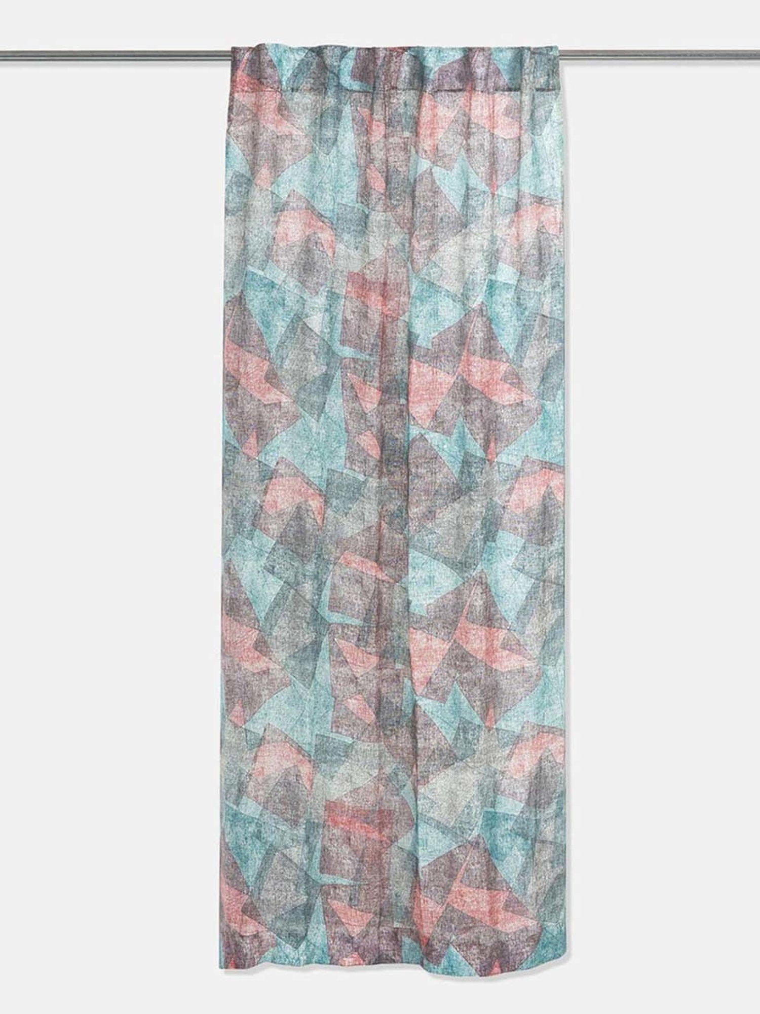 Fabindia Standalone Blue Linen Asiko Linen Curtain