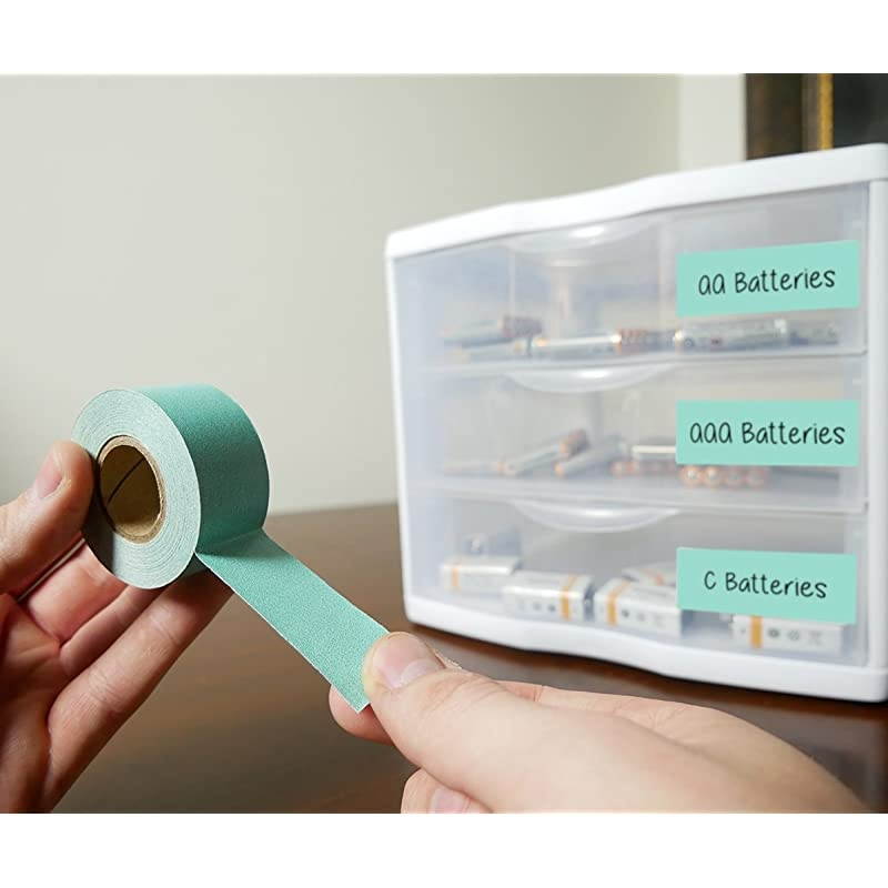 1 Inch Clean Remove ColorCode Tape 500 Inch Roll Aqua